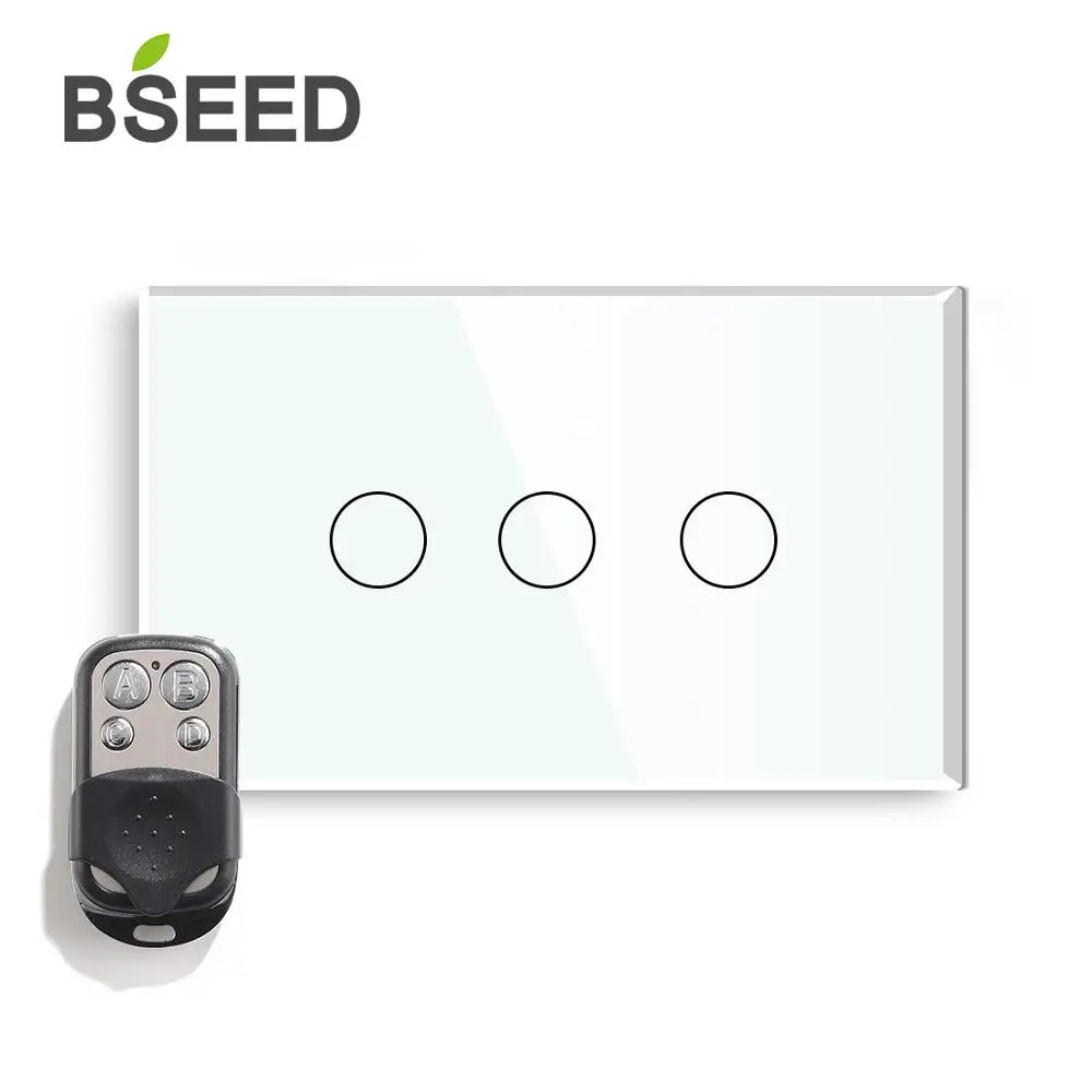 Сенсорный выключатель Bseed US 3 клавиши 1 канал 2 канала дистанционный света с