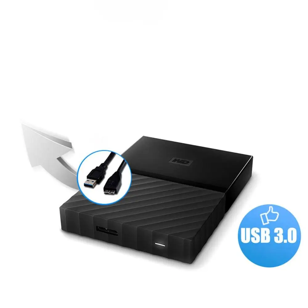 Western Digital Портативный HDD 1 ТБ USB 3,0 внешний жесткий диск с кабелем HDD с шифрованием для окна Mac