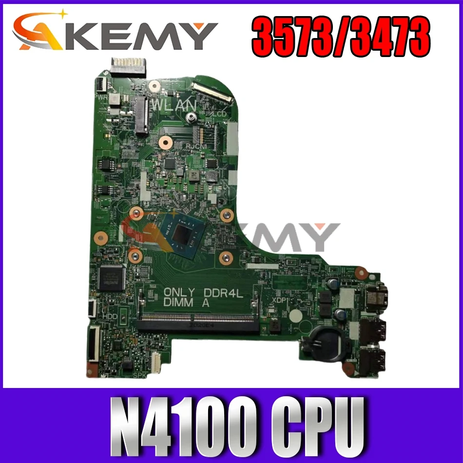 

Akemy 55DRA3 3573/3473 mainboard For DELL Inspiron 3573/3473 notebook motherboard mainboard 17831-1 with N4100 CPU DDR4 test ok