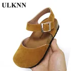 Детская кожаная обувь ULKNN, детская обувь в Корейском стиле, весна 2022, новый стиль, мужская и женская детская обувь, оптовая продажа