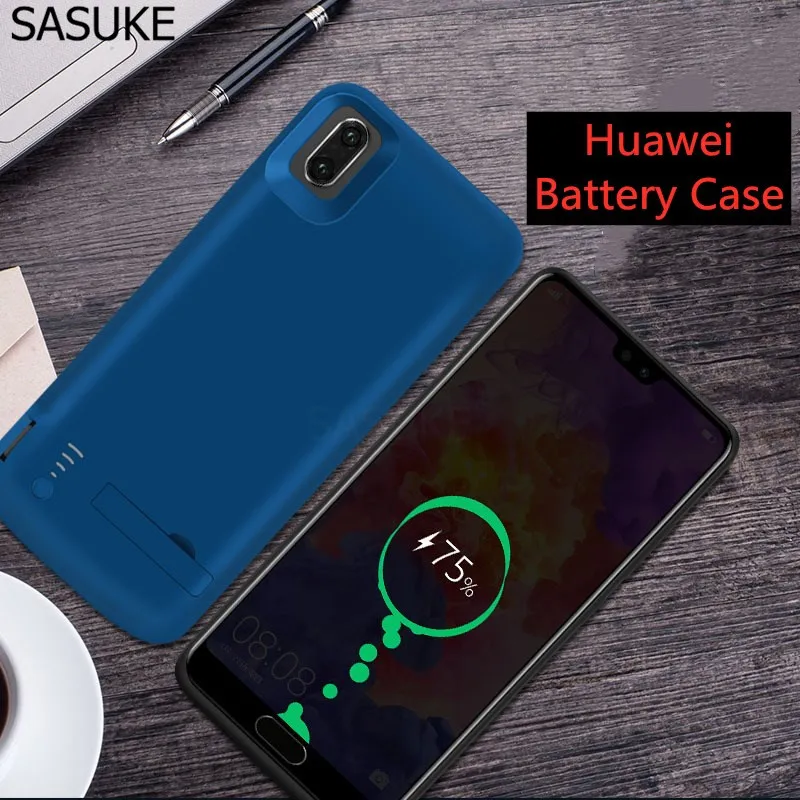 Чехол для зарядного устройства 6500 мАч 6000 мАч 5000 мАч для huawei P20 mate 10 Pro Lite Honor V10 9 10 Play с полным покрытием и подставкой