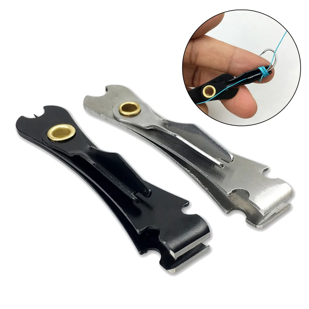 

Stainless Steel Multifunctional Fishing Quick Knot Tool Tie Nail Knotter Line Cutter Nipper Fishing Hook Nail Knotter Clippers