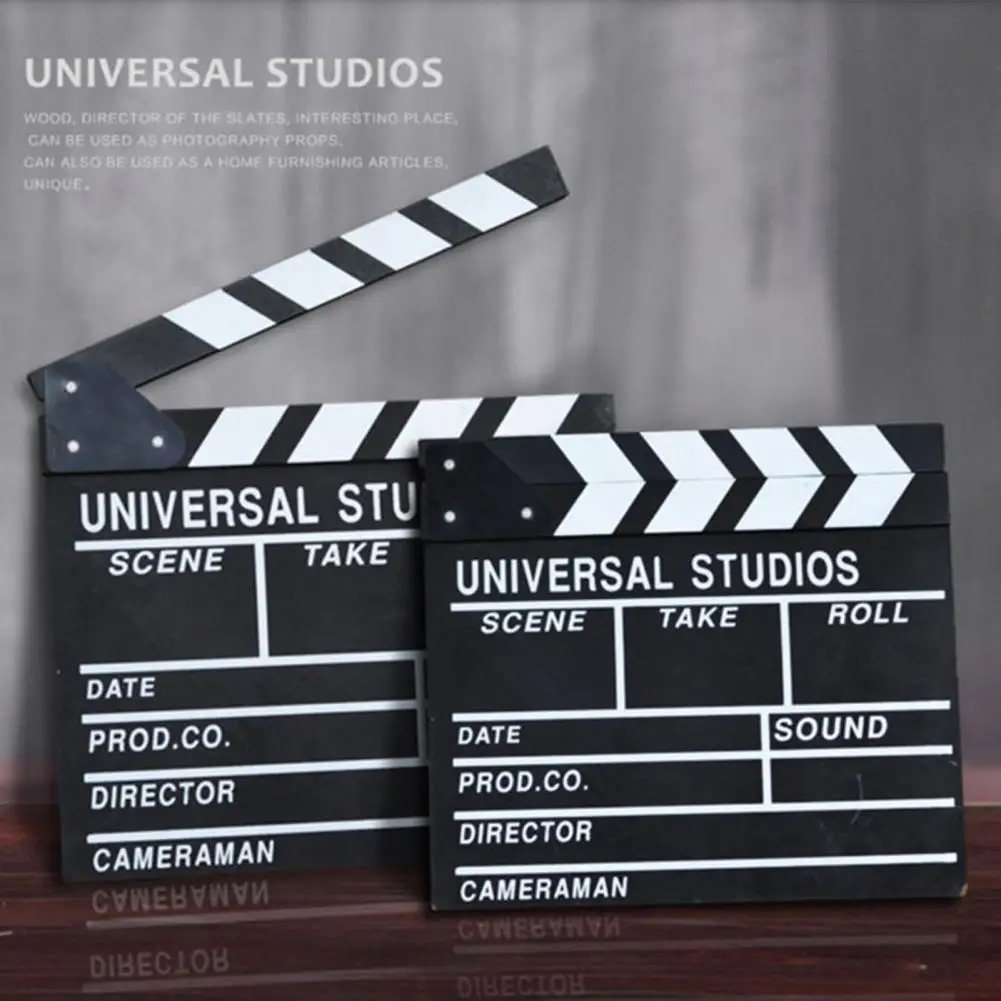 

Practical Director Clapper Board Reliable Easy to Use Film Clapboard TV Movie Action Slate