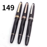 luxury mb 149 rollerball pen signature gel pens black resin fountain pen 18k nib piston coverter kawaii school accessories