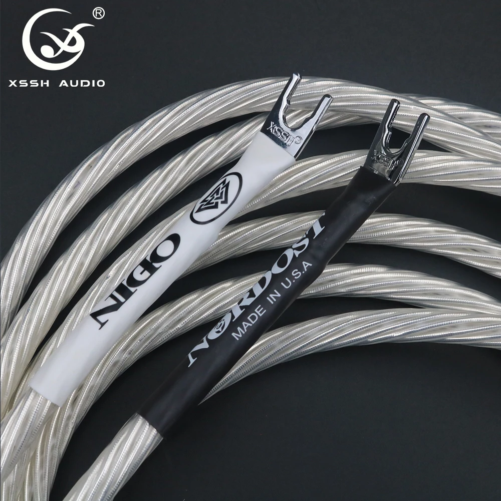 Кабель-перемычка Spade/Spade штекер типа банан кабель для динамика XSSH audio нордост один