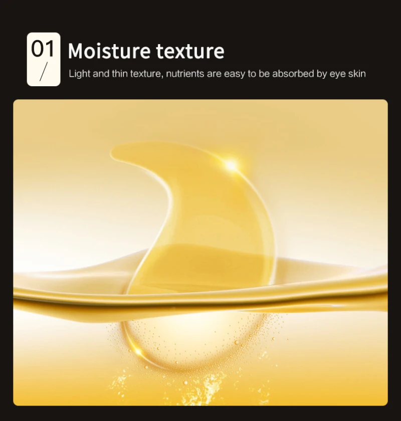 

60 pieces of eye mask patches golden moisturizing nourishing anti wrinkle sea collagen removing dark circles eye care