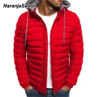 Парка NaranjaSabor N604 Мужская Флисовая, утепленная хлопковая верхняя одежда с капюшоном, модная повседневная брендовая одежда, зима 2020
