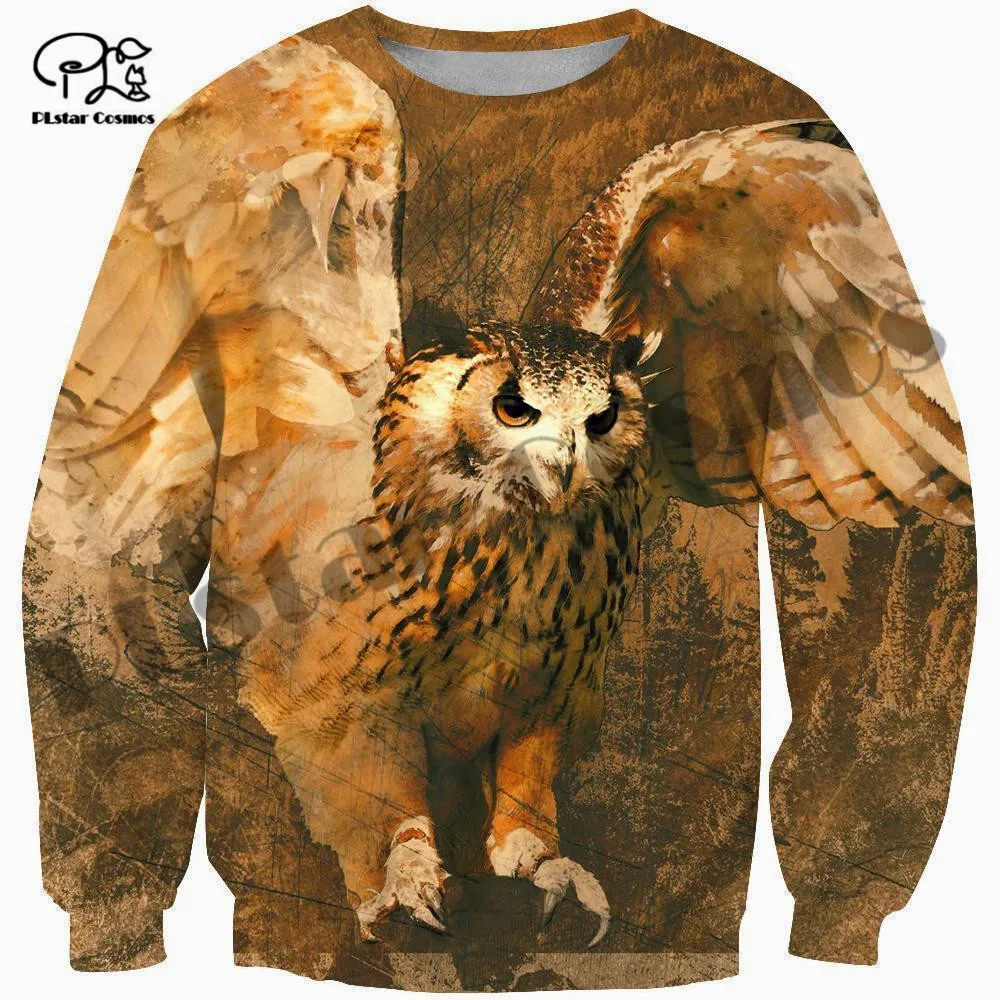 

PLstar Cosmos 3DPrint Newfashion Bird Owl Art Newest Streetwear Long Sleeve Unisex Men/Women Funny Hoodies/Sweatshirt/Zip Style2