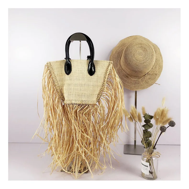 

Handbag Crossbody Women's Bag Raffia Tassel Dual-use Straw Bag Exotic Holiday Bag Purses and Handbags Designer Handbags 2021