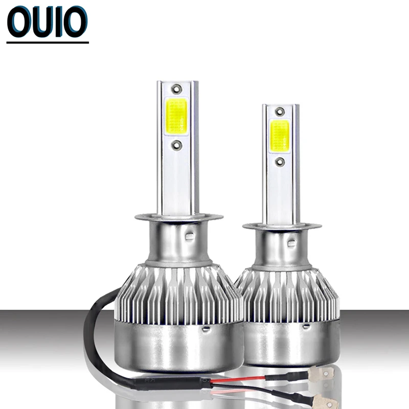 2 шт. C6 Макс комплект автомобильных светодиодных фар Led H4 LED H7 H11 H13 H1 H3 9004 9005 9006 COB 6000K