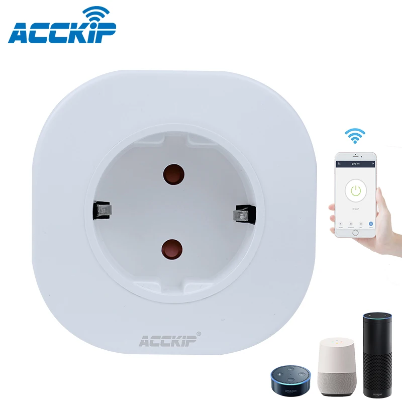 ACCKIP 10A умная розетка Россия Тип WIFI монитор питания беспроводной Tuya приложение