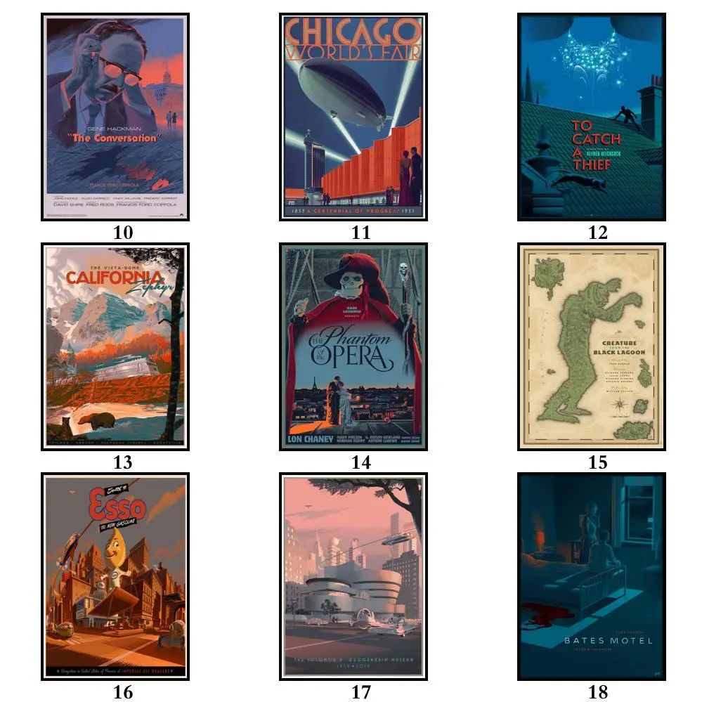 35 дизайнов Лоран дурие искусство работа белая бумага кинопостер домашняя