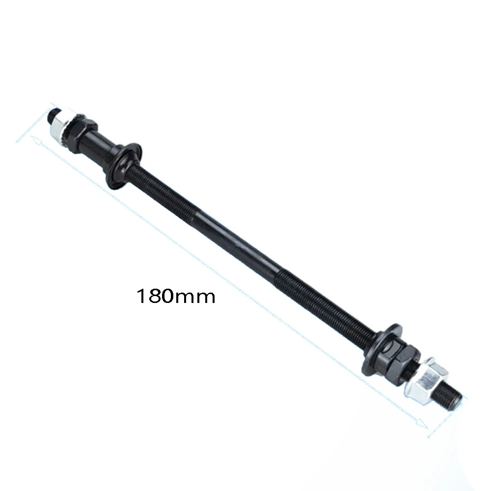 

1 Pair Bicycle Wheel Hub Axle Front Rear Steel Solid Spindle Shaft Vintage BMX for MTB Road Skewer 150mm 180mm