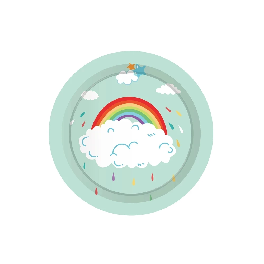 130*220 см цветная Радужная скатерть для детского праздника одноразовый