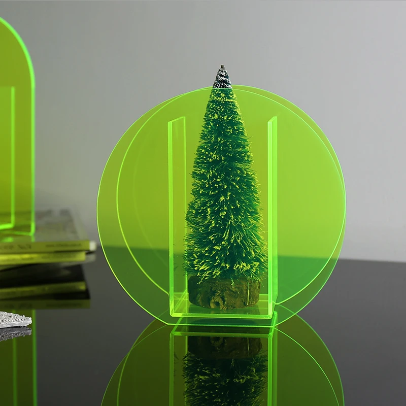 Скандинавская Цветущая Минималистичная ваза цветная акриловая тарелка с аркой