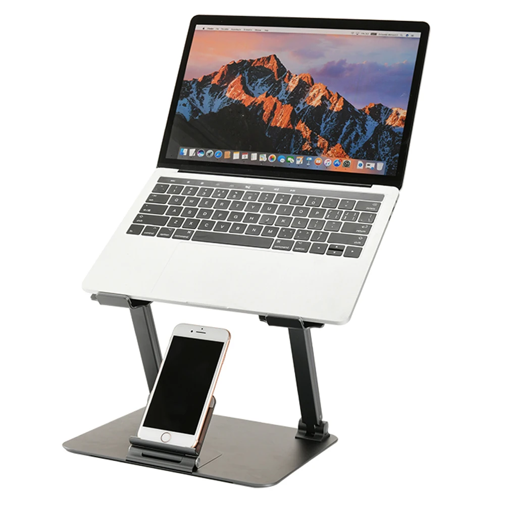 Подставка для ноутбука с регулируемой высотой алюминиевый Портативный