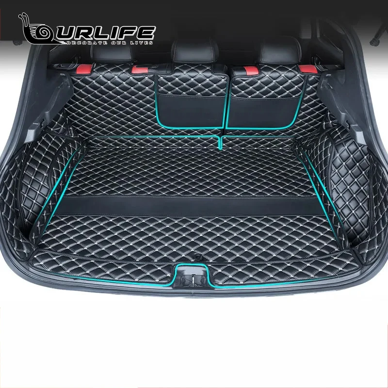 Кожаные Коврики для заднего багажника автомобиля стильные анти-грязные