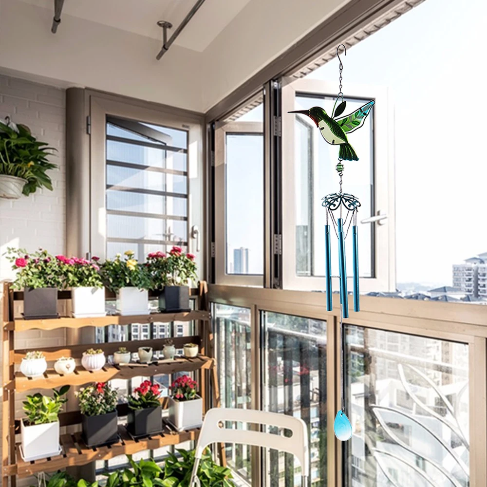 Украшение для окна балкона Колибри ветряные колокольчики двора домашние