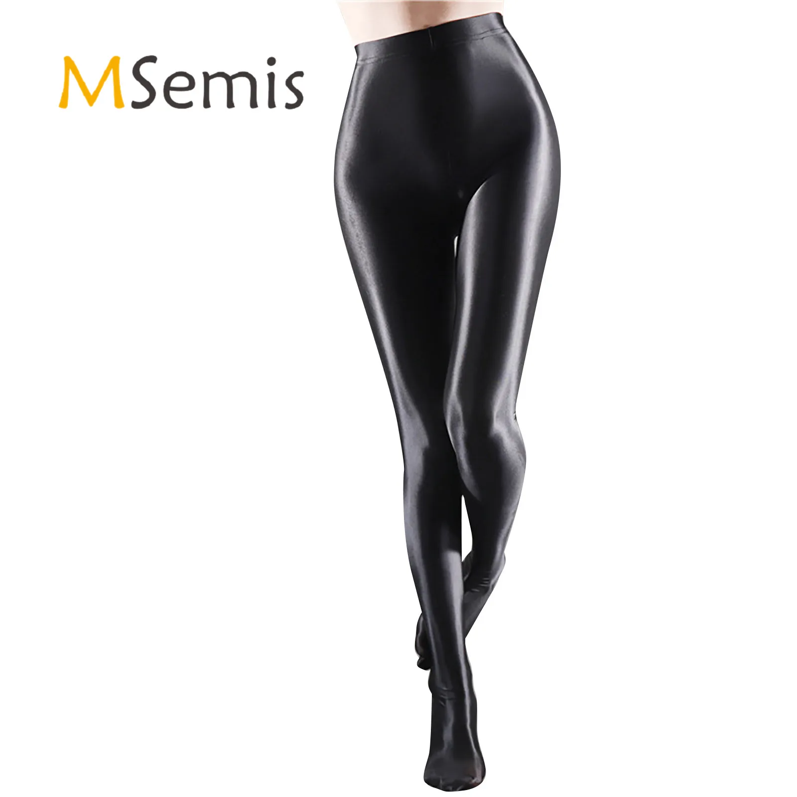 Женские леггинсы для занятий йогой штаны модные блестящие колготки балетные