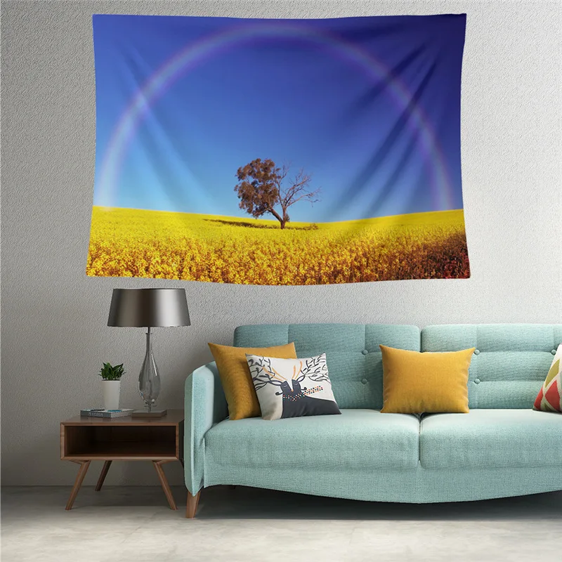 Веселый жаркий скандинавский персональный принт гобелен с пейзажем современный