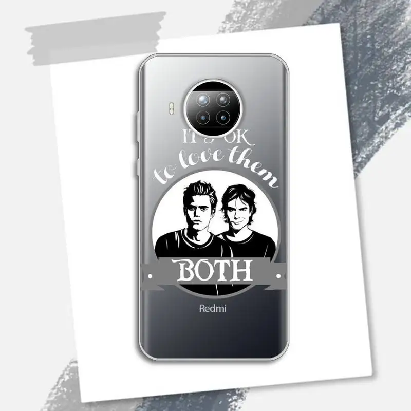 

The vampire diaries Silica gel Phone Case Transparent for Xiaomi Redmi note 10 t 8 9 pro lite 11