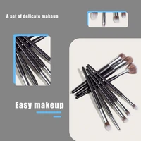 8 pcs basic facial makeup brush small fan shaped eye shadow brush eyebrow brush foundation brush and easy to carry beauty tools