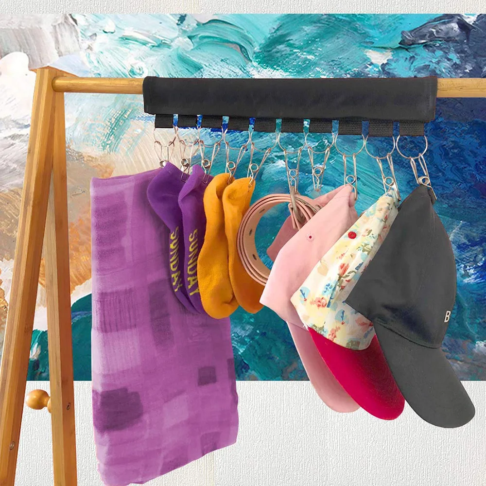 

Вешалка с зажимом для крышки, вешалка для шляпы, складная вешалка для одежды из нержавеющей стали, складная сушилка для одежды