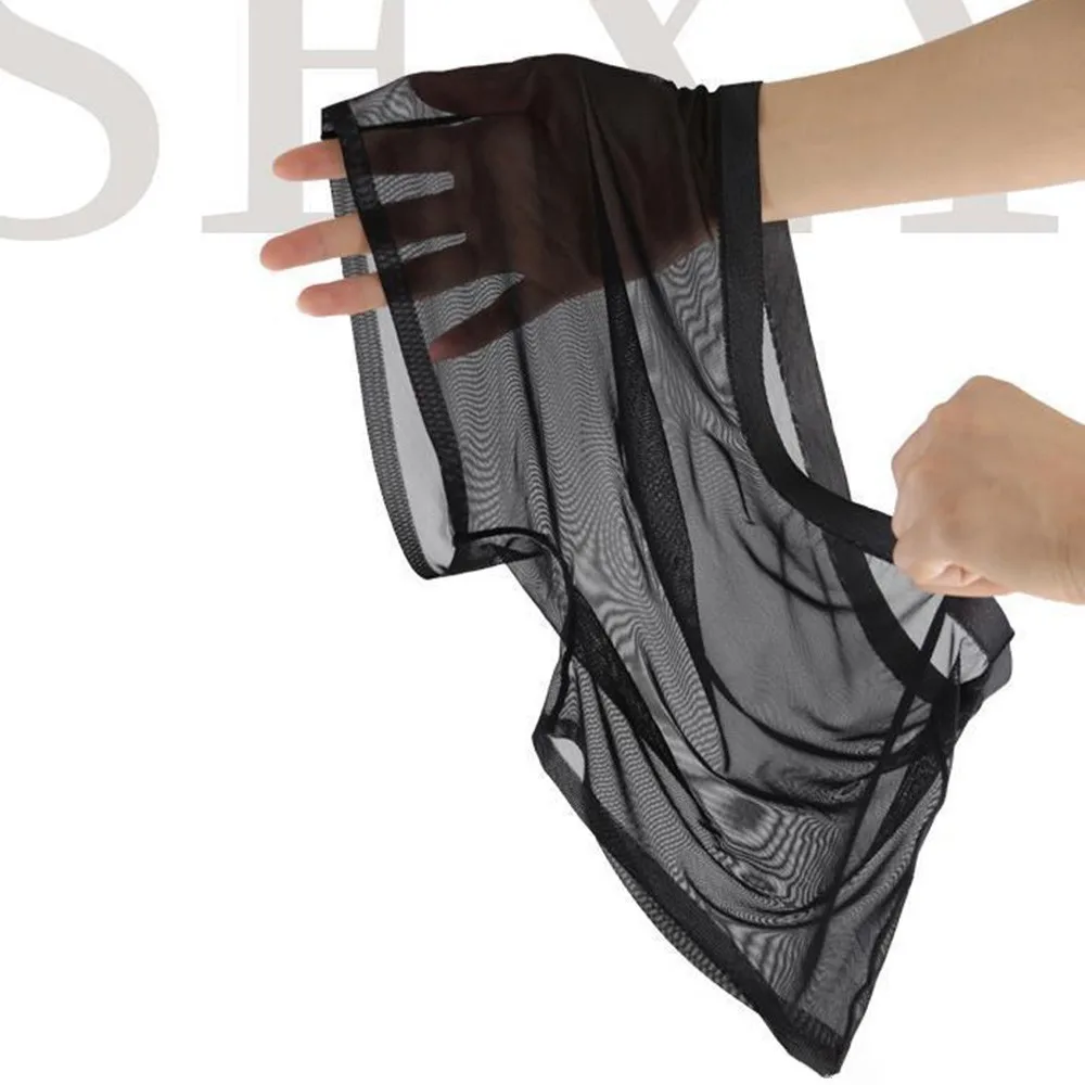 Men's Underwear Transparent Boxers Bulge Ice Silk See Through Underpants Sexy Briefs Low Waist Panties Lingerie Intimates