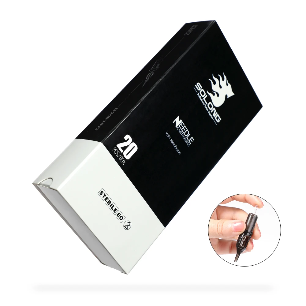 Artistic Tattoo Supply – Black Needle Cartridge 0.3 mm Round Liner Regular-Tight Disposable Sterilized Boxed 20 Count | Красота и