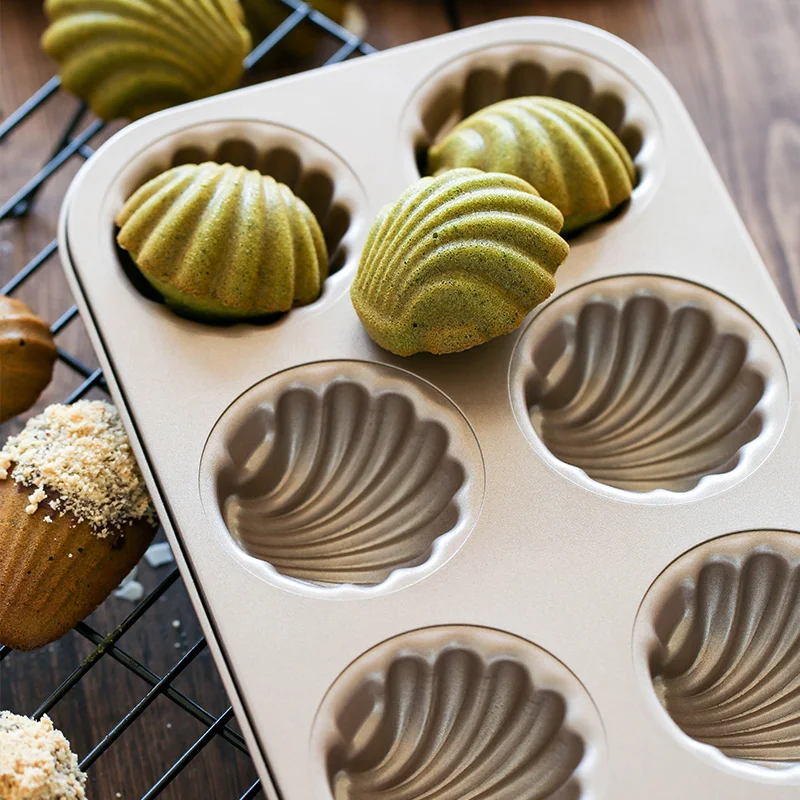 Форма для торта Мадлен 6 чашек оболочка банан золото антипригарная форма выпечки