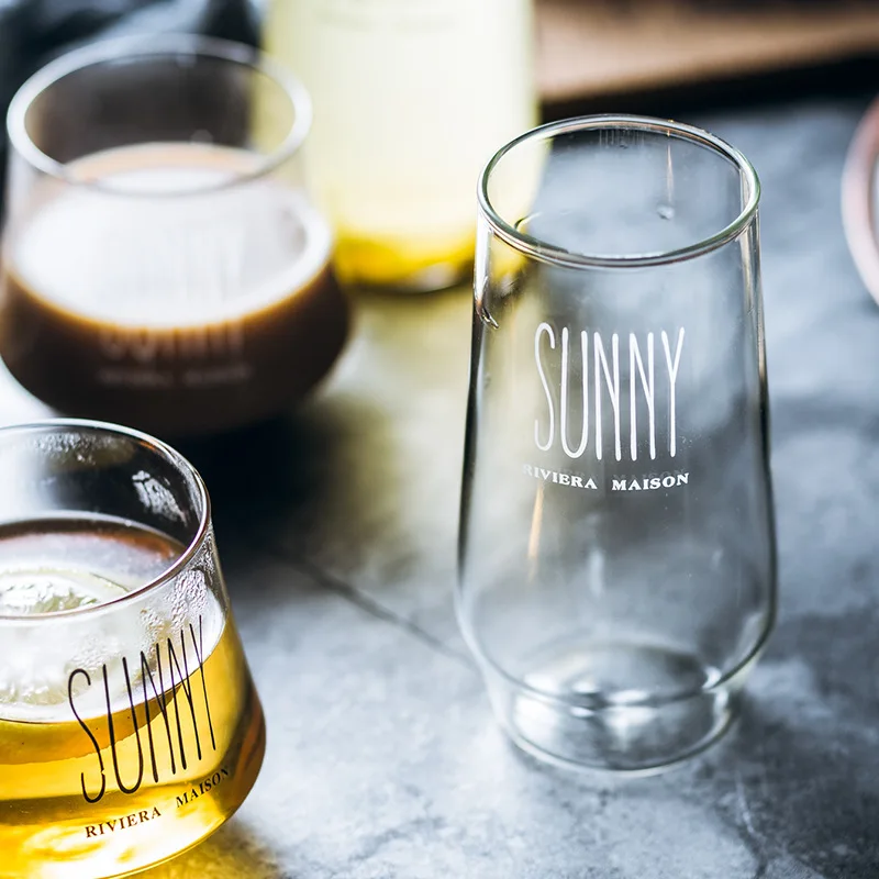 350 мл/450 мл солнечная стеклянная кофейная кружка Чайные Кружки креативная для