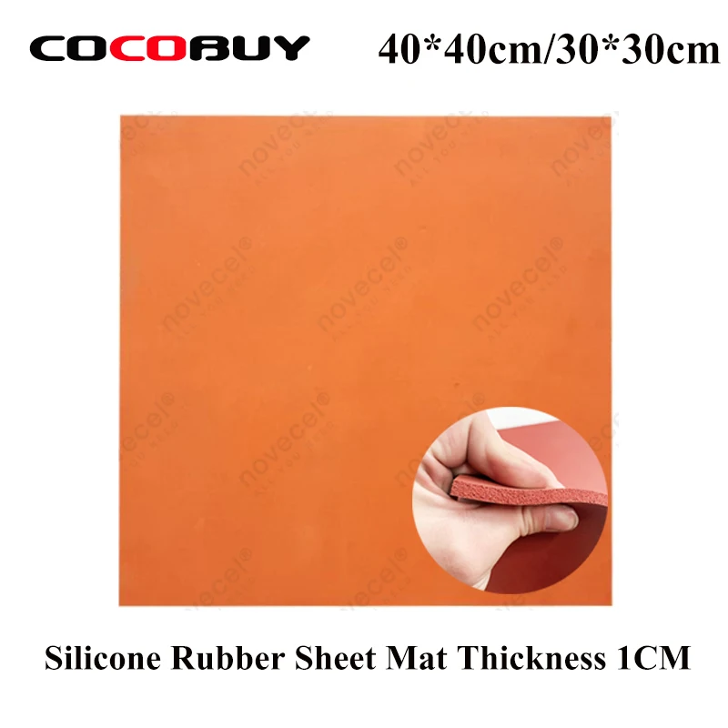 

Free Shipping 30*30/40*40cm Sponge Silicone Rubber Sheet Thickness 1CM Red Color Sponge Rubber Mat LCD OCA Laminating Mat