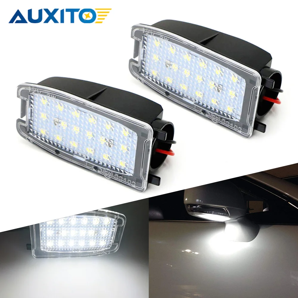 AUXITO-Lámpara LED para Retrovisor lateral, accesorio sin Error para Land Rover LR2 LR3 LR4 Rang Rover Sport VOLVO S60 V70 XC70, 2 uds.