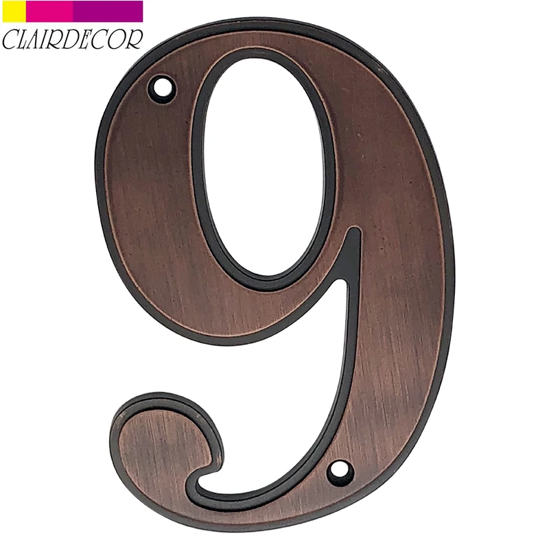 5 в 127 мм большой номер дома дверного адреса цинковый сплав с винтовым креплением