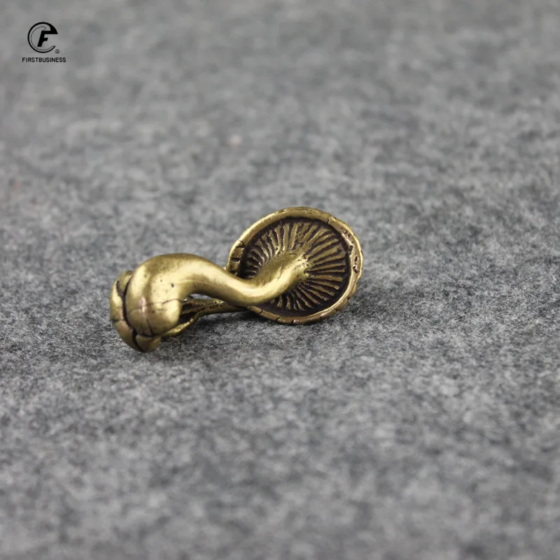 Медные миниатюры антикварная статуя животных из латуни маленькие украшения для