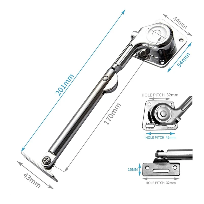 2 упаковки тяжелых петель для крышек гидравлический рычаг поддержки шкафов