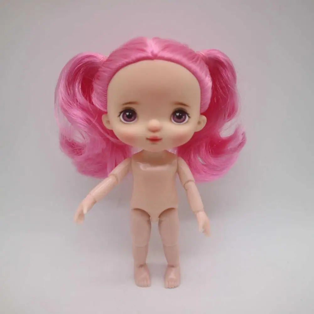 Nude doll make up 8 Индивидуальные лица для кукол holal, 16 см куклы как holal куклы, волосы можно выбрать - Цвет: Nude doll make up 8