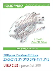 8 значений 200 шт. M1 M4 M7 SS14 SS16 SS24 SS34 RS1M пакет с электронными компонентами набор сортированных диодов 1N4001 1N4007 1N5819 DO-214AC