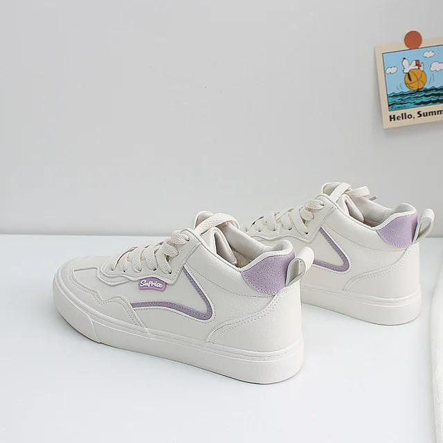 

Women Winter Plus Velvet Cotton Shoes New Korean Version Waterproof Leather Thickened Women's Short Boots Warm White Shoes