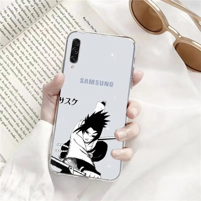 

Anime Naruto Sasuke Phone Case Transparent for Samsung s9 s10 s20 Huawei honor P20 P30 P40 xiaomi note mi 8 9 pro lite plus