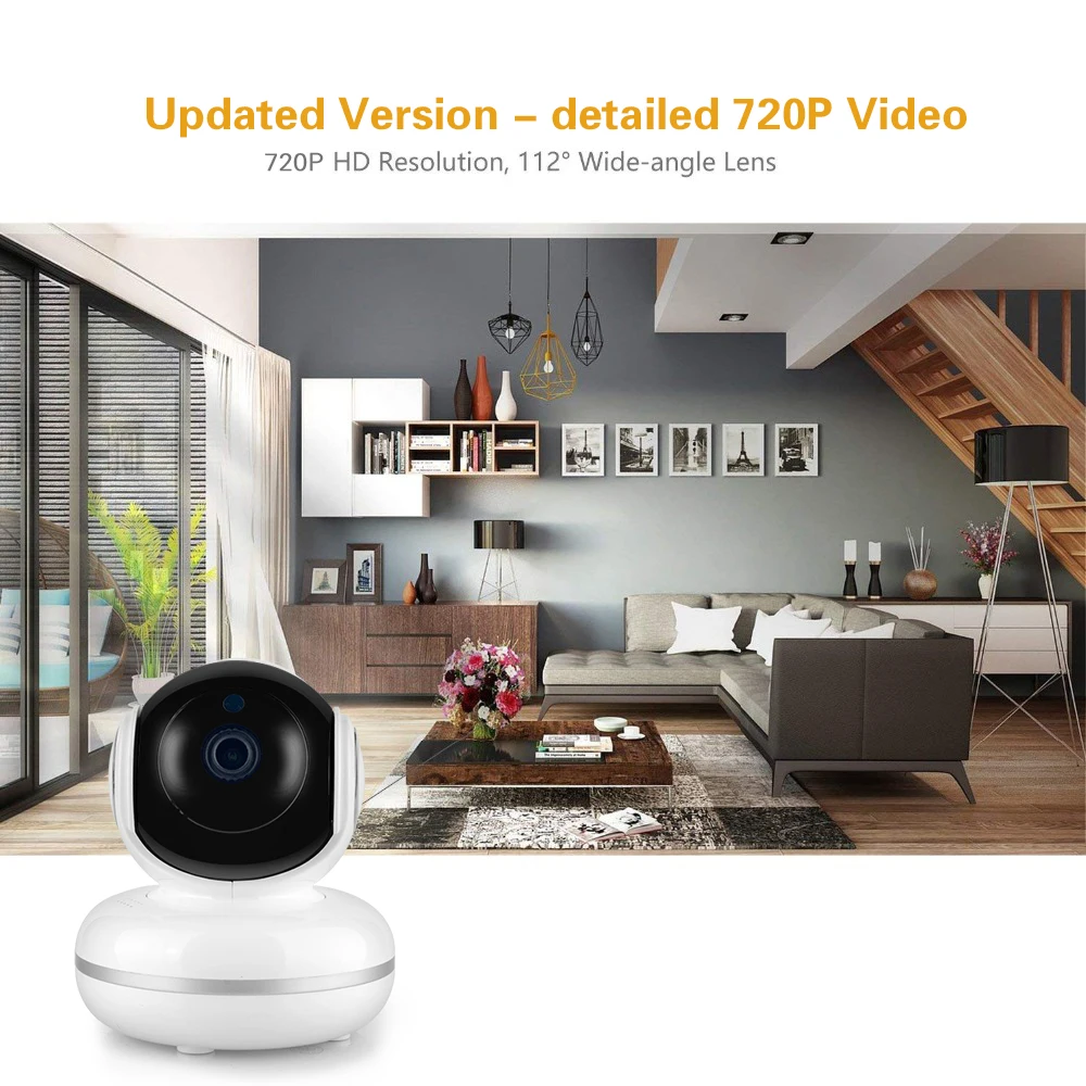 HD 1080 P/720 P беспроводная Wi-Fi IP камера ночного видения с функцией обнаружения