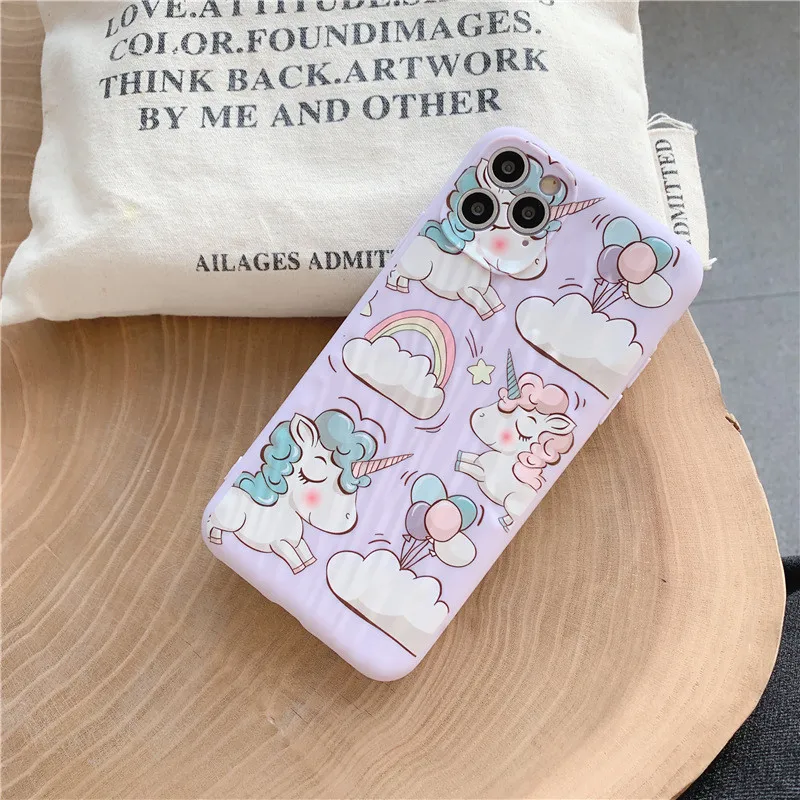 

Unicorn Cartoon Silicone Phone Case For iPhone 6 6s 7 8 Plus 2020 SE 7Plus 8Plus X XR XS Max 11 11Pro Max Case Cover Capinha