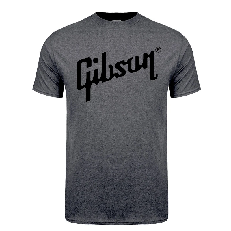 Крутая летняя новая футболка Gibson Мужская хлопковая с круглым вырезом коротким