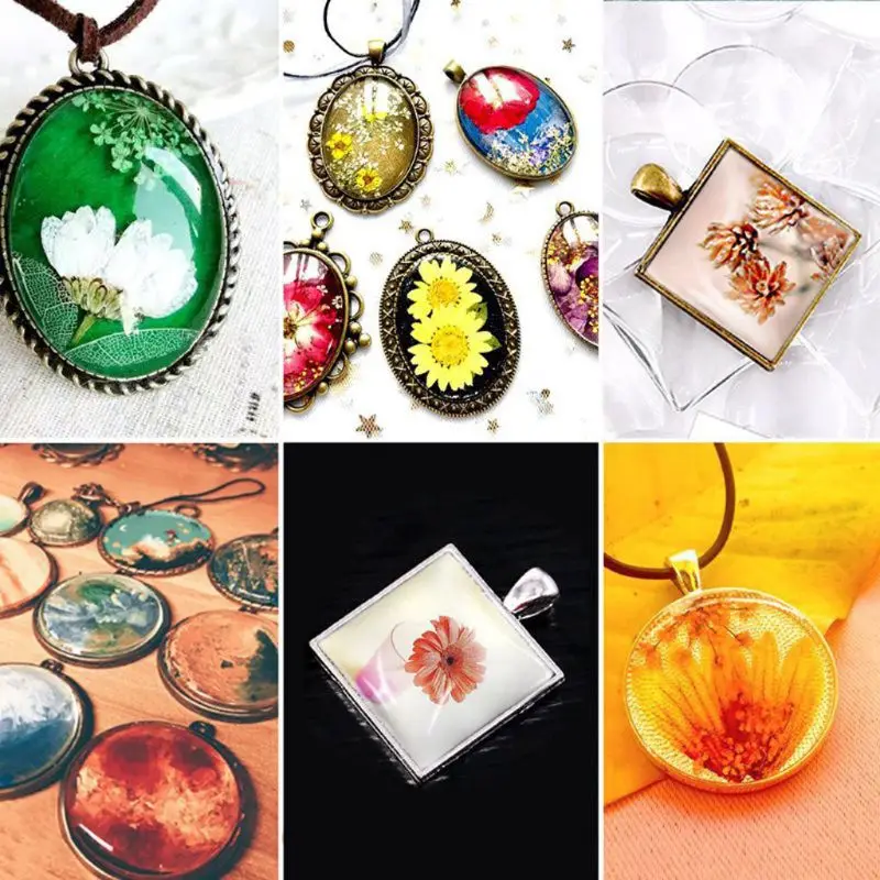 

60Pcs Photo Bezel Pendant Trays Blanks Cameo Teardrop Round Square Heart Oval Glass Cabochon Settings Jewelry Making