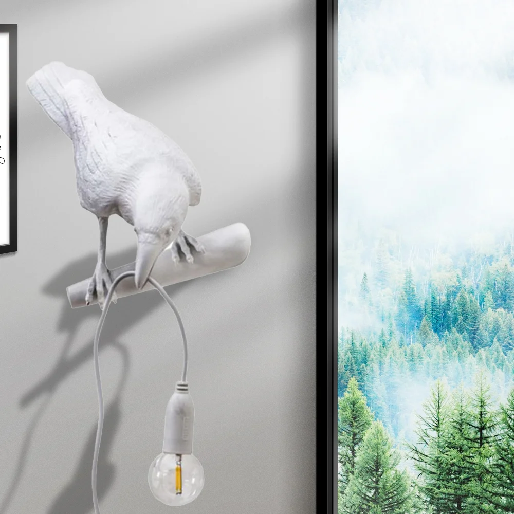 

Bird Table Lamp Italian Light Bird Led Desk Lamp Lucky Bird Living Room Bedroom Bedside Raven Lamp Home Decor Euro