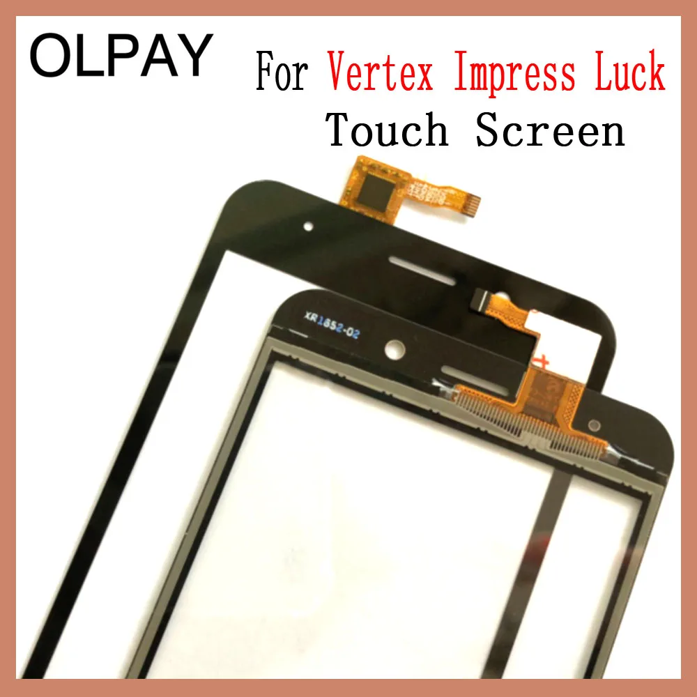 Стекло для сенсорного экрана мобильного телефона 5,0 ''дюйма для Vertex impress Luck, сенсорная панель дигитайзера, переднее стекло, датчик объектива