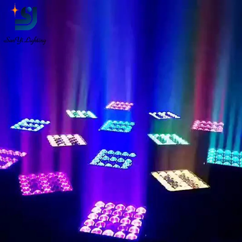 

25*10W 4 in 1 rgbw led matrix dmx lights moving head light price