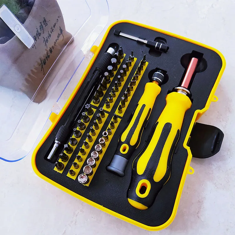 

61 в 1 Набор отверток, многофункциональный компьютер, цифровой электронный прибор, ремонт, домашние инструменты, изолированные Биты