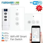 Умный потолочный выключатель Wi-Fi RF433, управление через приложение Smart LifeTuya, беспроводной пульт дистанционного управления на 23, работает с Alexa и Google