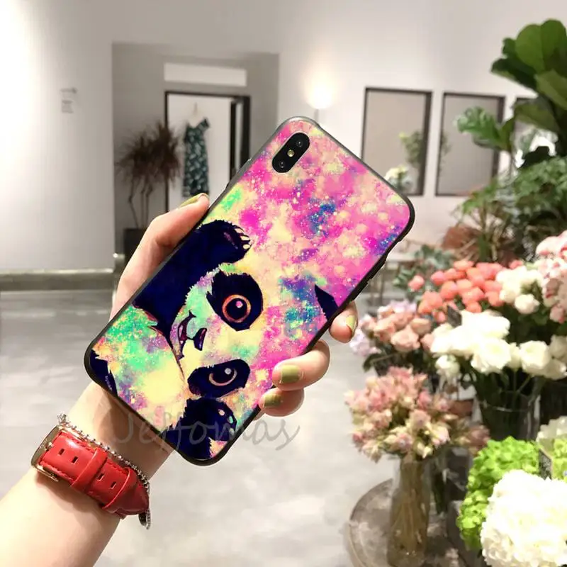 

Funny cartoon panda Phone Cases for iPhone 11 12 mini pro XS MAX 8 7 6 6S Plus X 5S SE 2020 XR